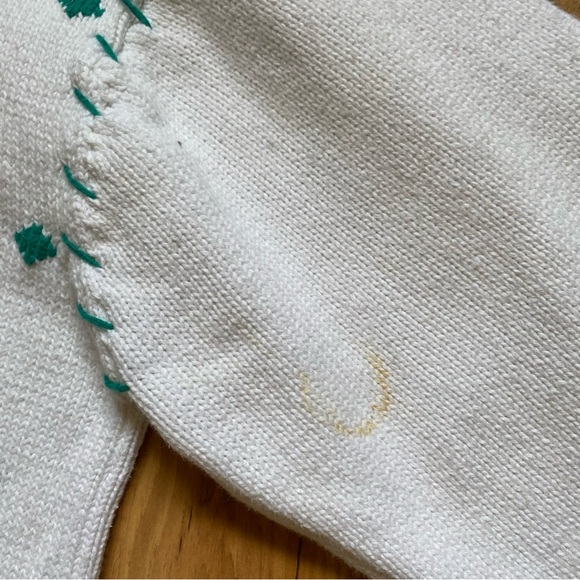 Vintage 90s Eddie Bauer Compass Crewneck Nautical Sailing Cotton Sweater - Picture 16 of 16